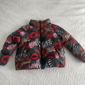 Uniqlo Marimekko floral bubble puffer jacket